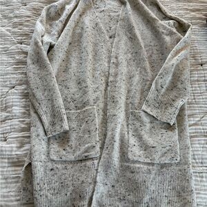 Madewell Speckled Cream Cardigan